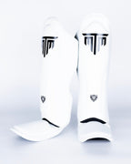 Close-up of MTM Sport VX Shin Guards padding and strap system