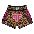 MTM Wildheart Muay Thai Shorts in Cheetah Pink