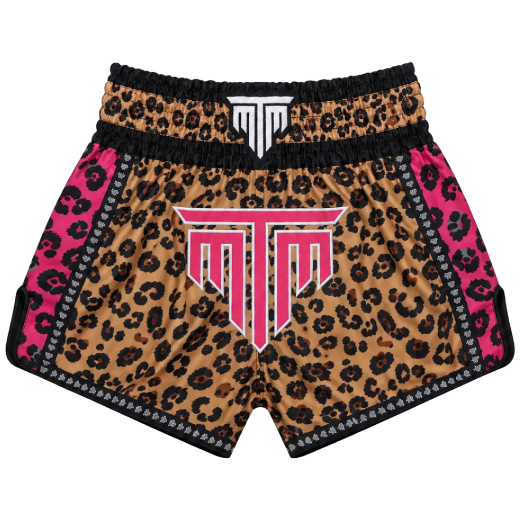 MTM Wildheart Muay Thai Shorts - Cheetah Pink