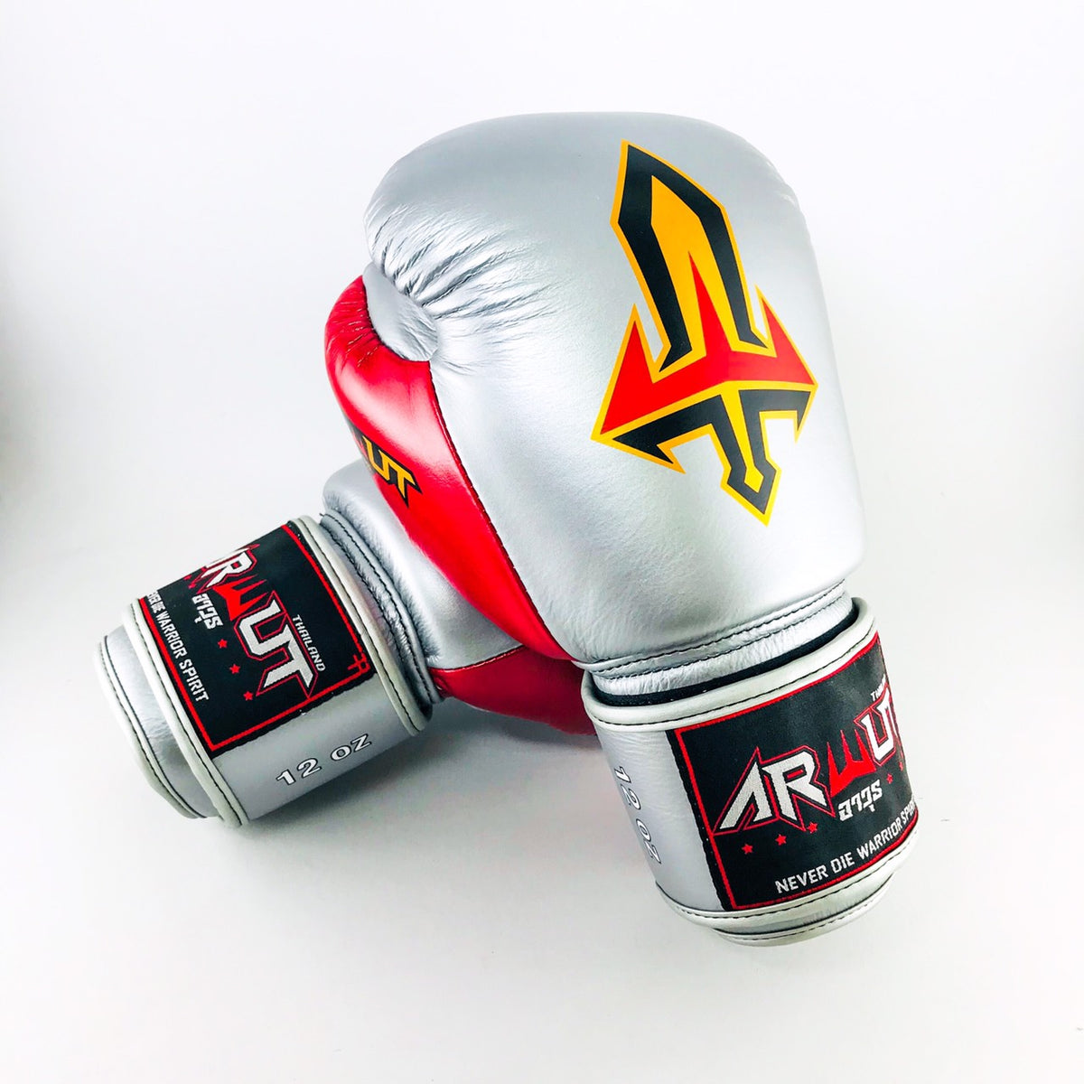 Arwut BG1 Boxing Gloves - Silver/Red - SILVER/RED | Muay Thai Gear