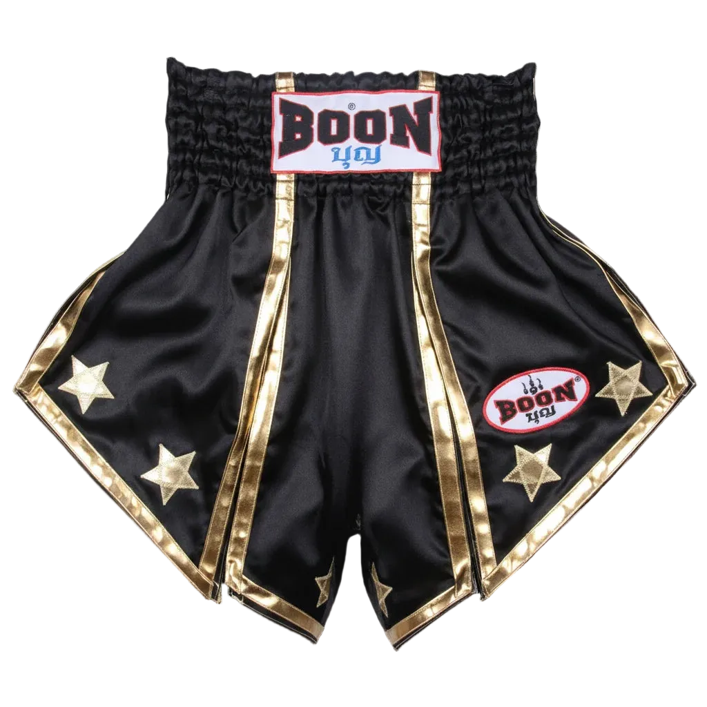 BOON Sport Black Gladiator Muay Thai Shorts