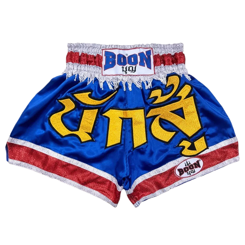 BOON Sport Blue Warrior Muay Thai Shorts
