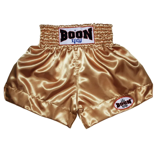 BOON Sport Gold Plain Muay Thai Shorts