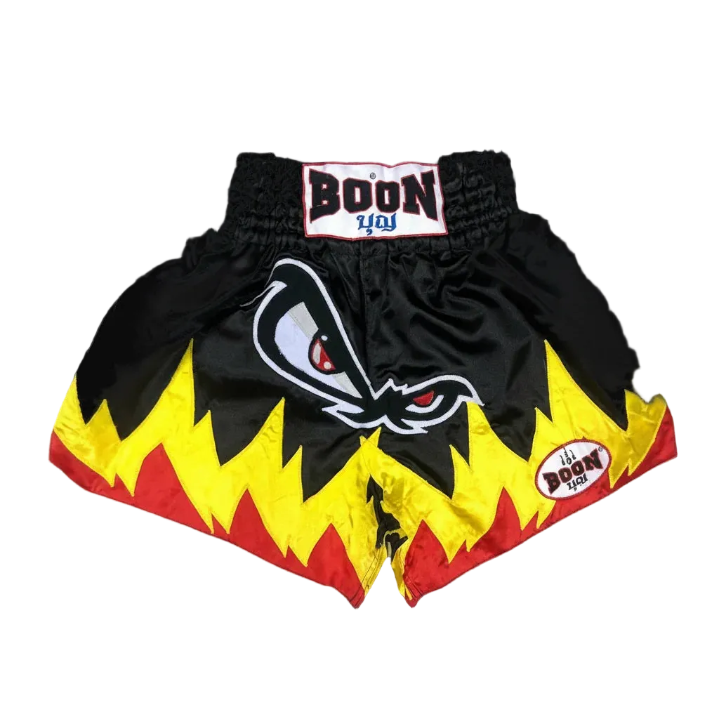 BOON Sport No Fear Flames Muay Thai Shorts
