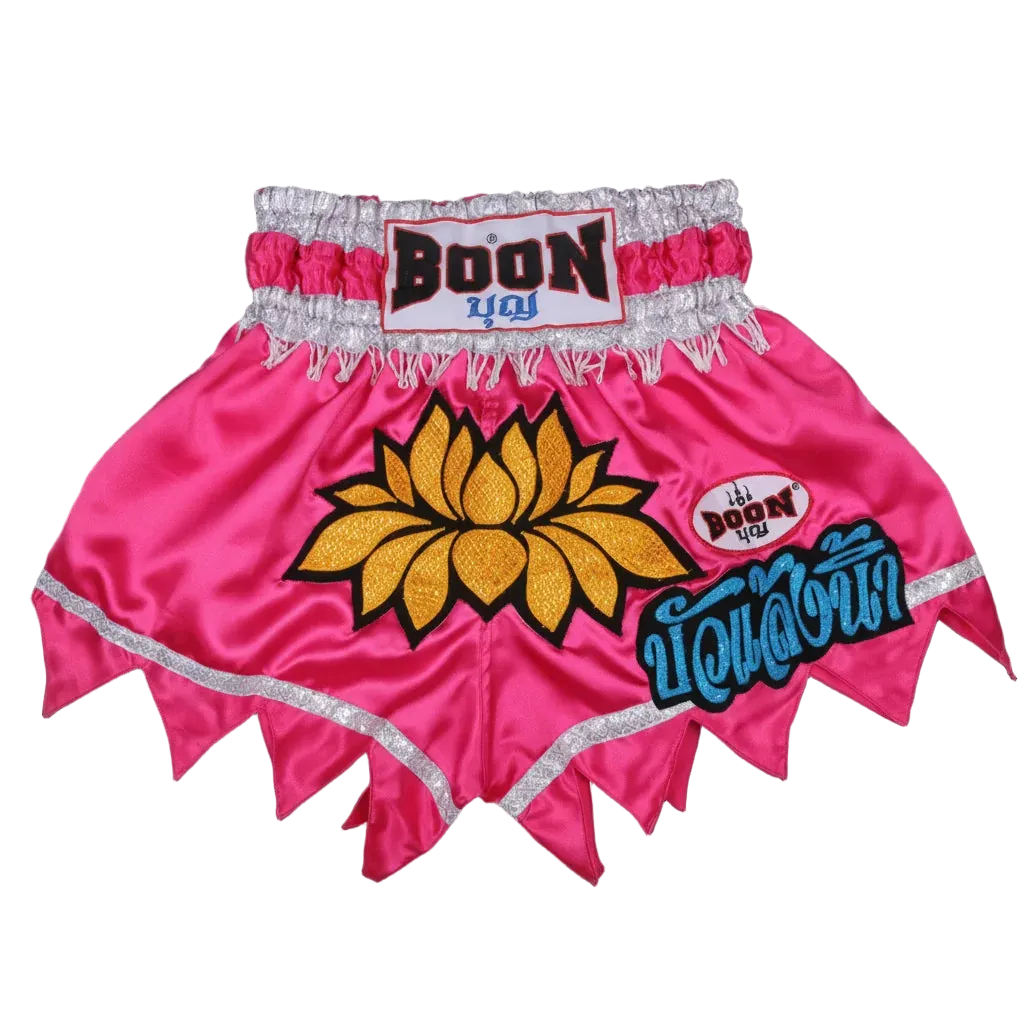 BOON Sport Pink Lotus Muay Thai Shorts