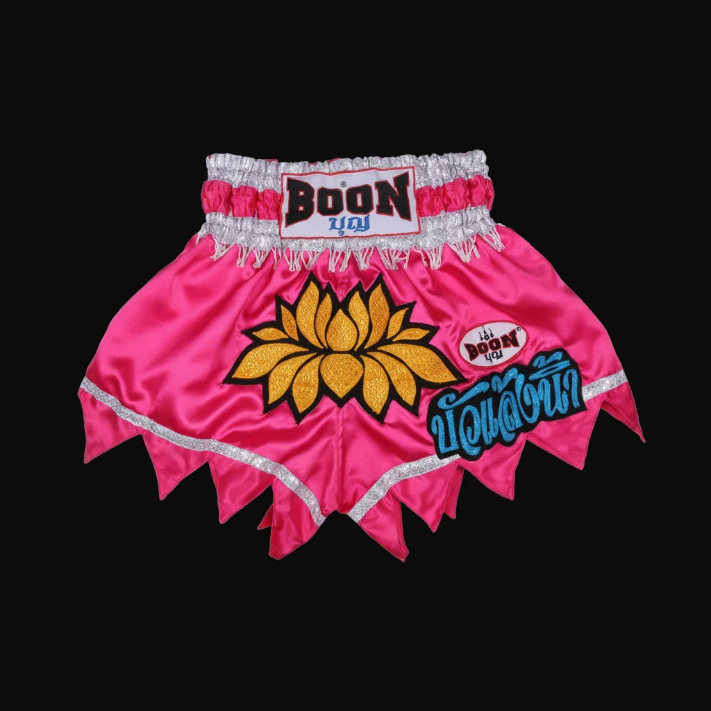 BOON Sport Pink Lotus Muay Thai Shorts
