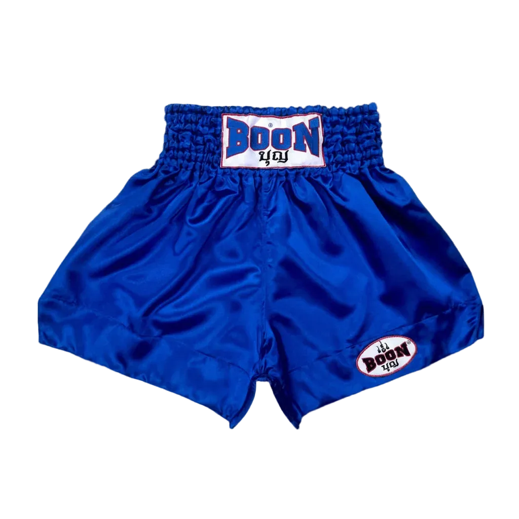 BOON Sport Plain Blue Muay Thai Shorts