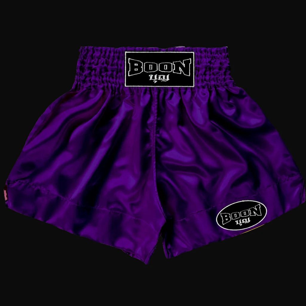 BOON Sport Plain Purple Muay Thai Shorts