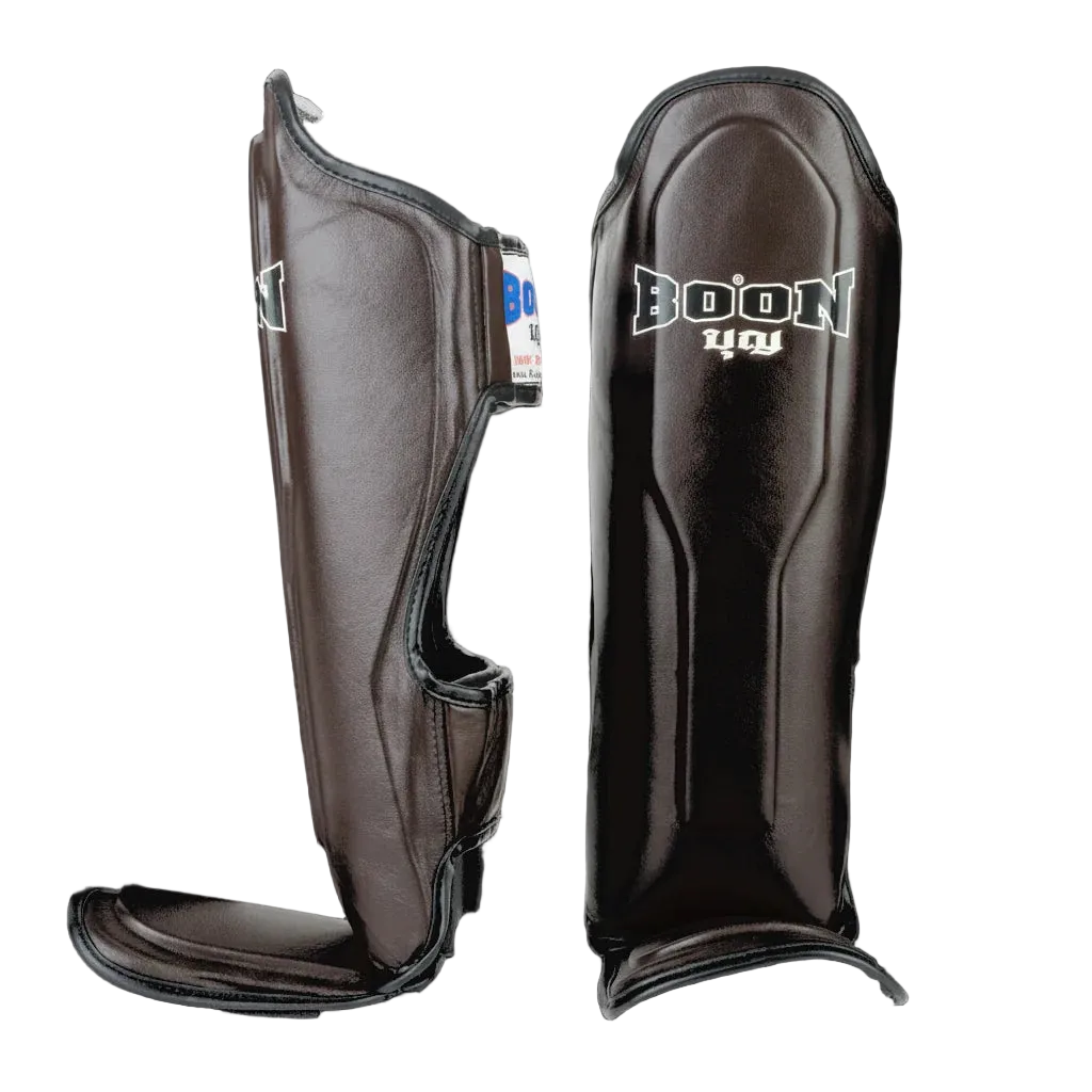 BOON Sport SPBR Shin Guards Brown