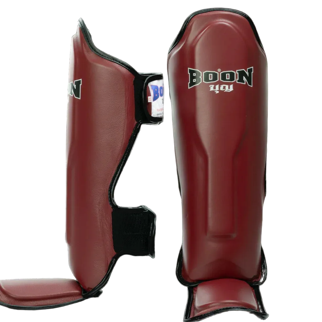 BOON Sport SPBU Shin Guards Burgundy