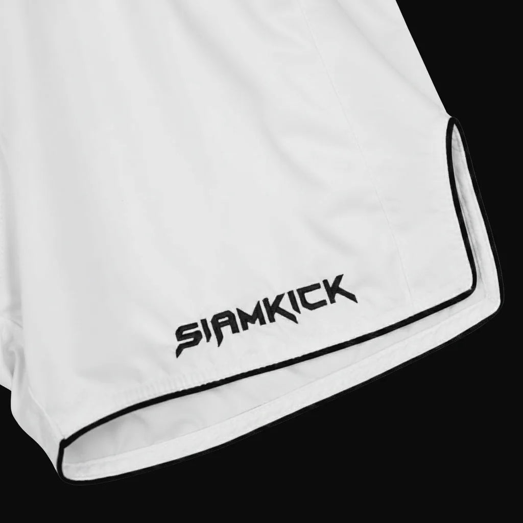 Siamkick Core White Muay Thai Shorts
